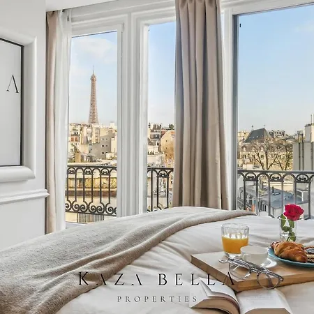 Kaza Bella - Trocadero, Amazing Eiffel Tower View *