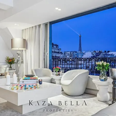 Kaza Bella - Trocadero, Amazing Eiffel Tower View شقة باريس