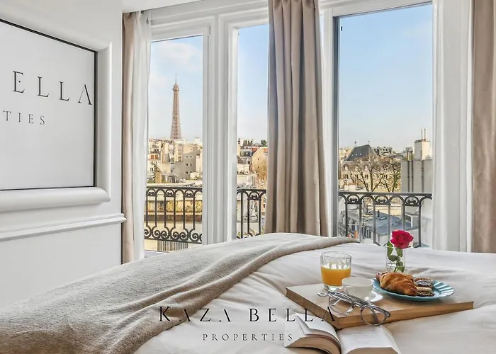 Kaza Bella - Trocadero, Amazing Eiffel Tower View *